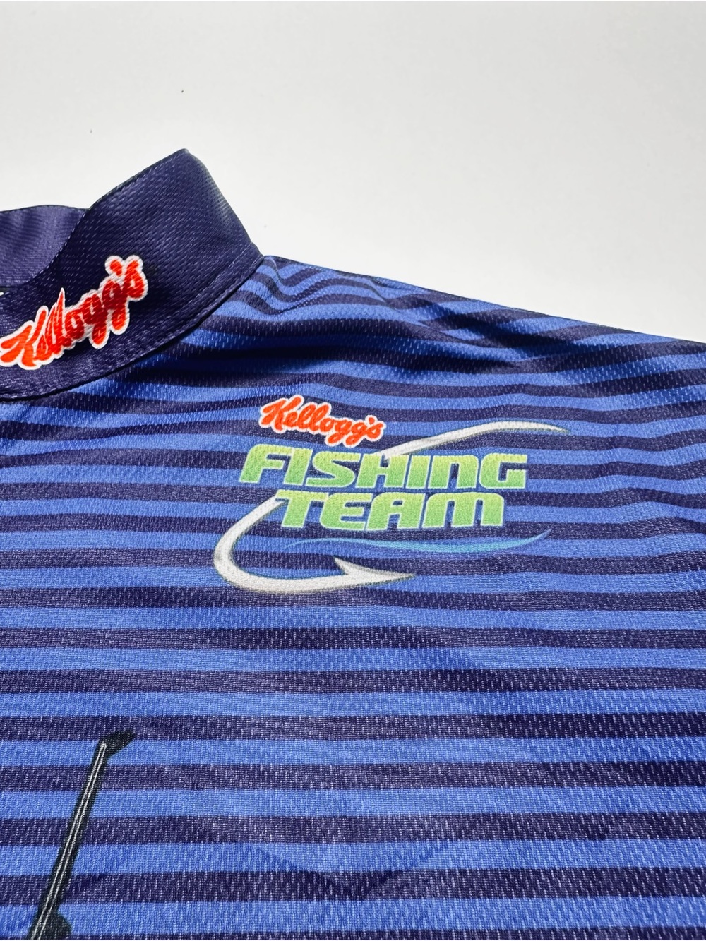 Y2K Kellogg’s Fishing Team Tournament Jersey Shirt XL Quarter Zip Performance - Picture 7 of 13